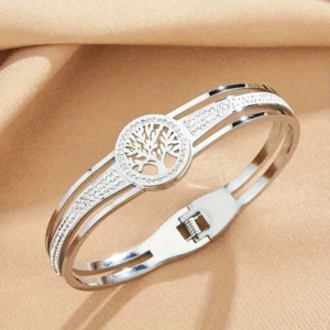 Bracelet Arbre de Vie en Acier Inoxydable
