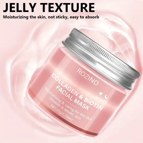 Masque jour et nuit à la biotine et collagène 50g – Image 3